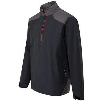 Ping AquaDrive Half-Zip Waterproof Golf Jacket Black/Asphalt – back view