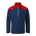 Ping AquaDrive Half-Zip jacket in Oxford Blue/Classic Red colourway