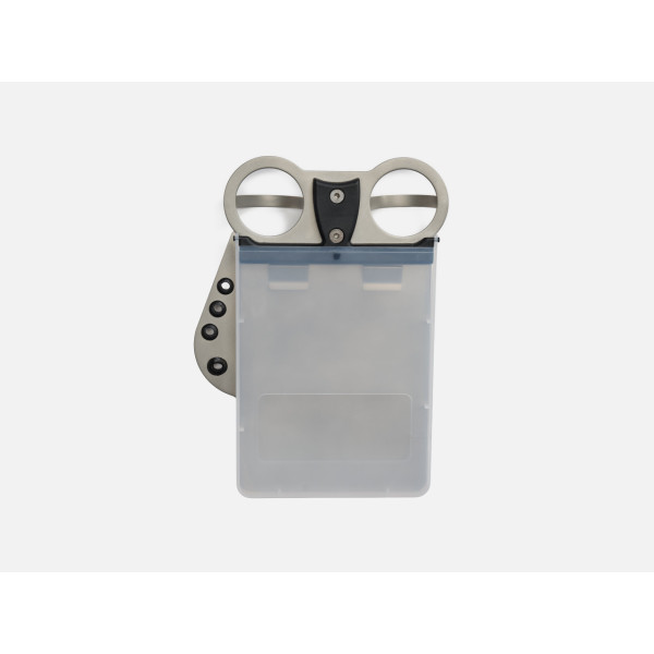 Davies Caddy Titan Scorecard Holder with plastic cover mounted on trolley