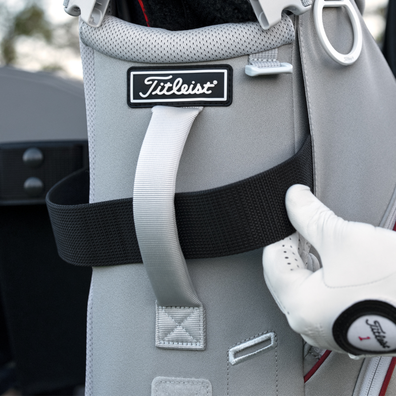 Integrated cart strap tunnel