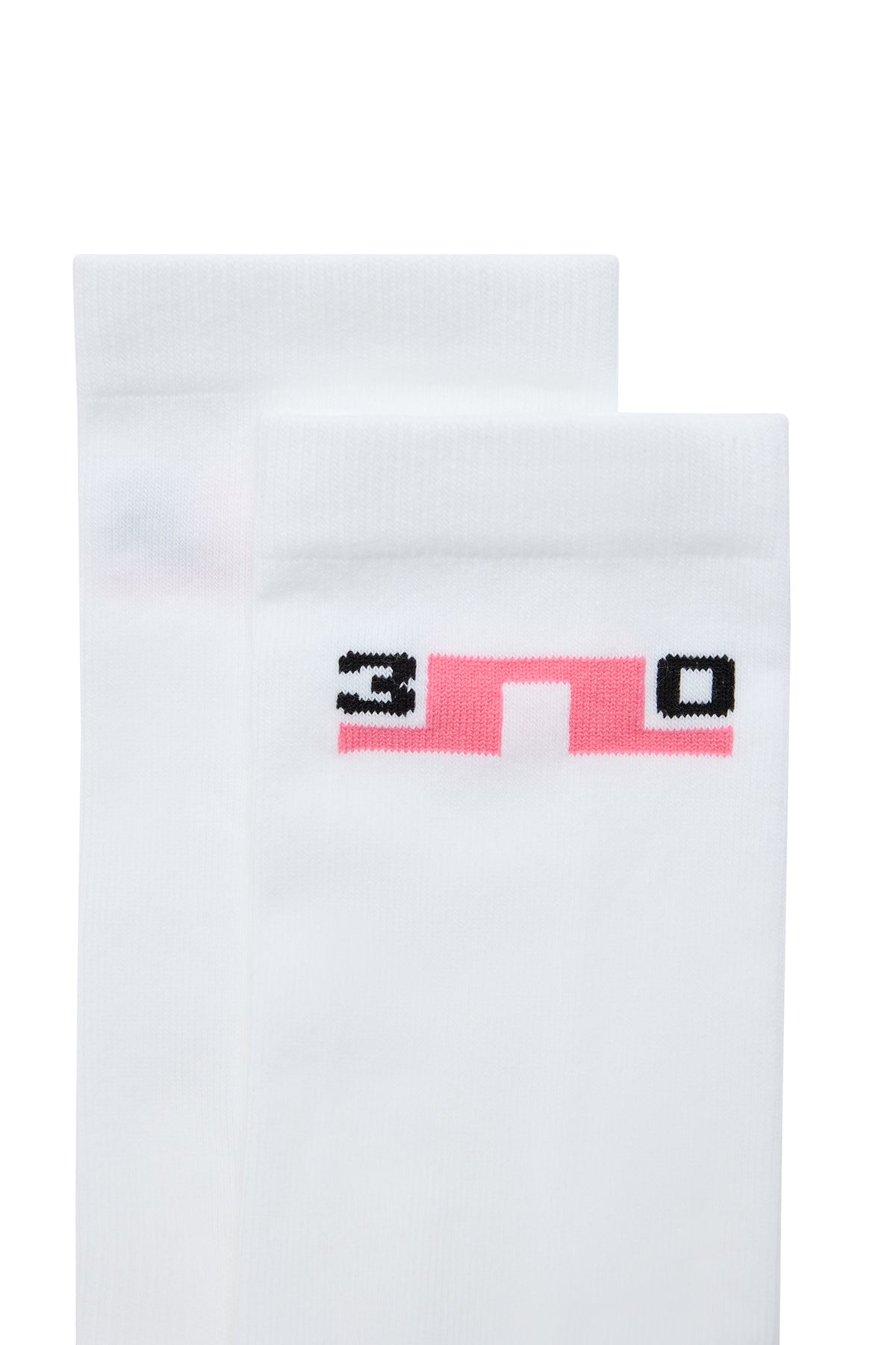 J.Lindeberg 30Y Kameron Socks White – detail and construction view