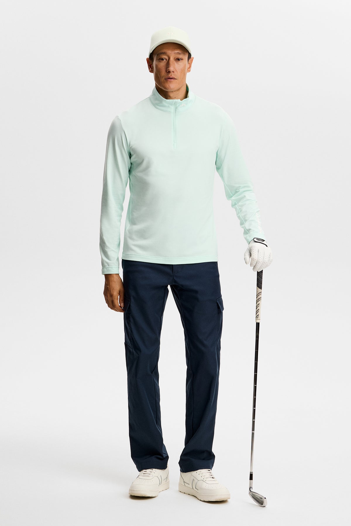 J.Lindeberg Tour Tech Mid Layer Bay - mesh ventilation side panels detail