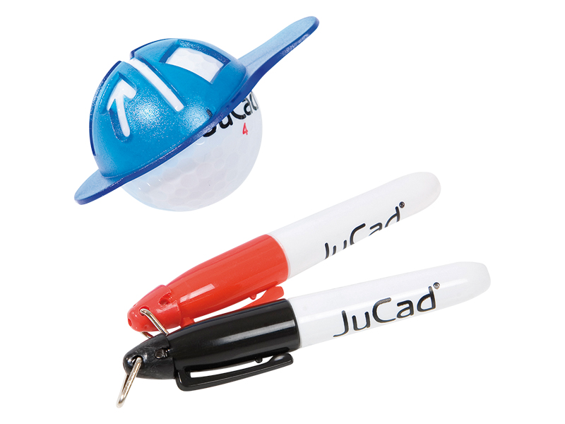 JuCad Ball Marker Set with pens and template