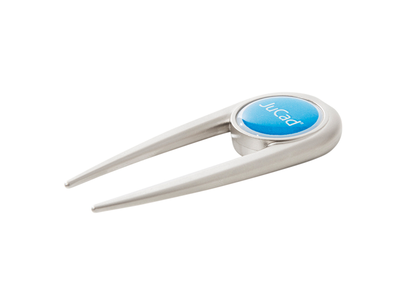 JuCad JPITCH stainless steel divot tool with magnetic ball marker