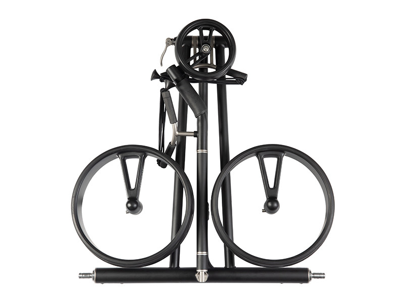 JuCad Phantom Titan Black on Black folded to flat 65x60x11 cm transport size