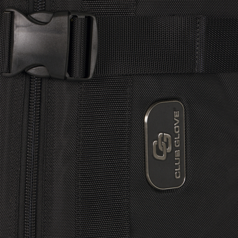 Premium YKK zippers and ITW Nexus buckles on the Pro Traveler