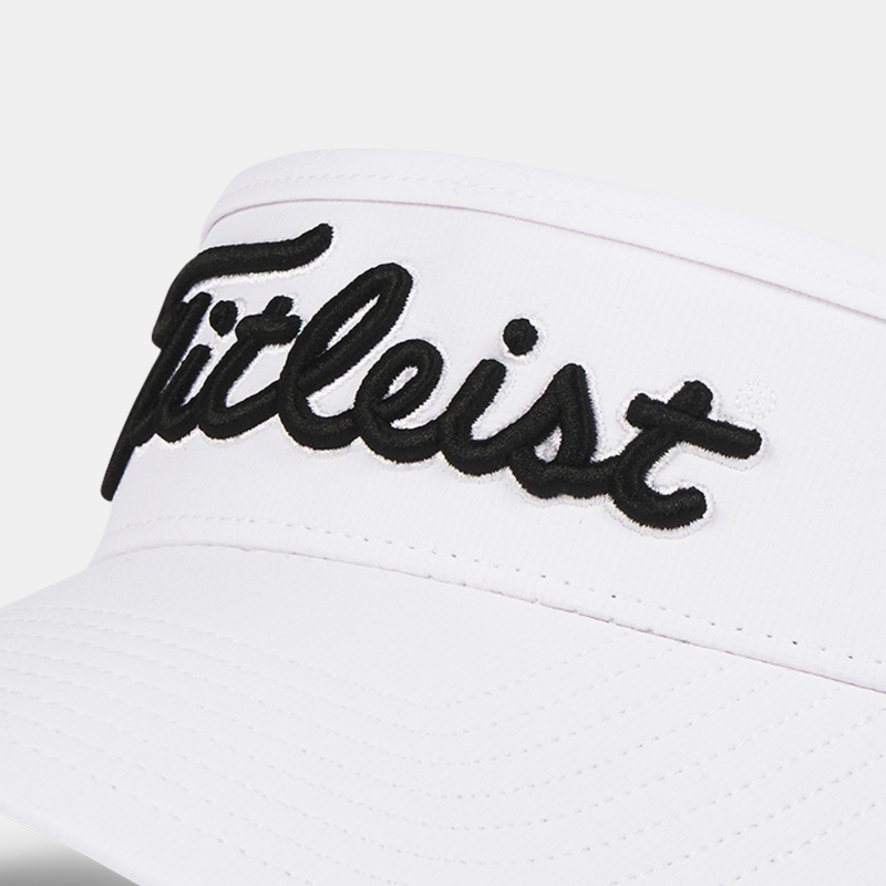 Shadowed Script lettering on Titleist Tour Performance Visor