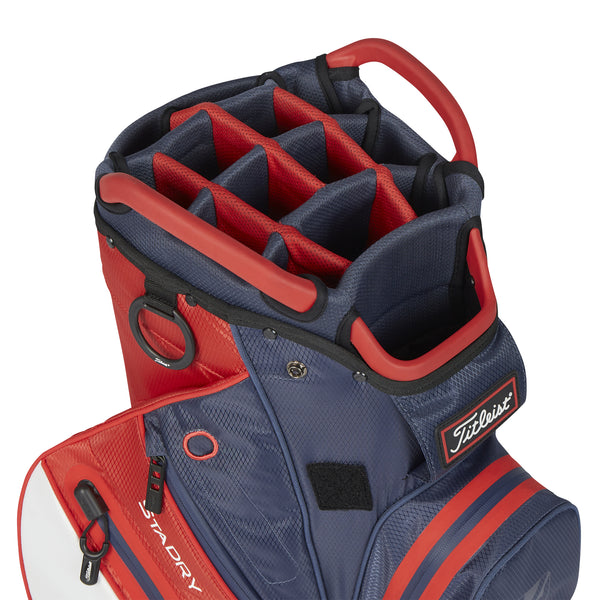 Titleist 14 StaDry Cart Bag — 9 accessible pockets and storage organisation