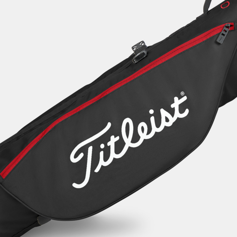Titleist Carry Bag full-length apparel pocket with curved zippers