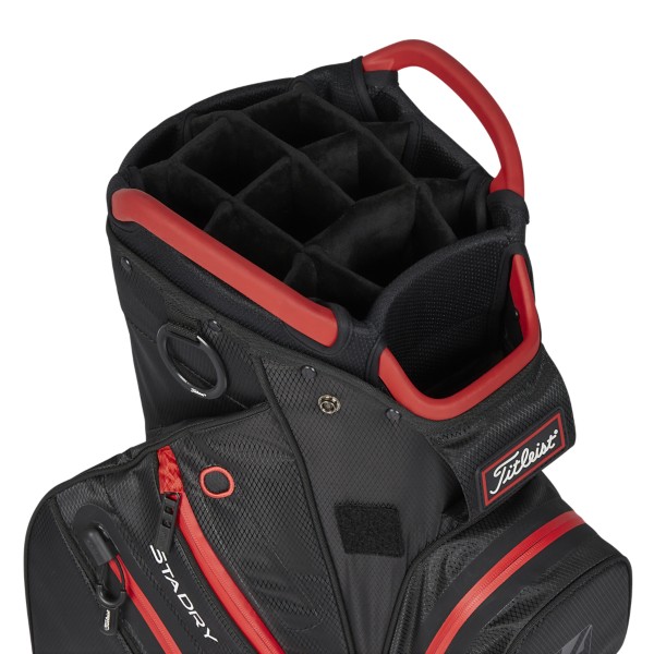 Titleist Cart 14 StaDry bag — symmetrical pocket layout