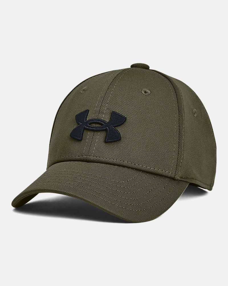 UA Blitzing Low Boys Cap Marine Green front view