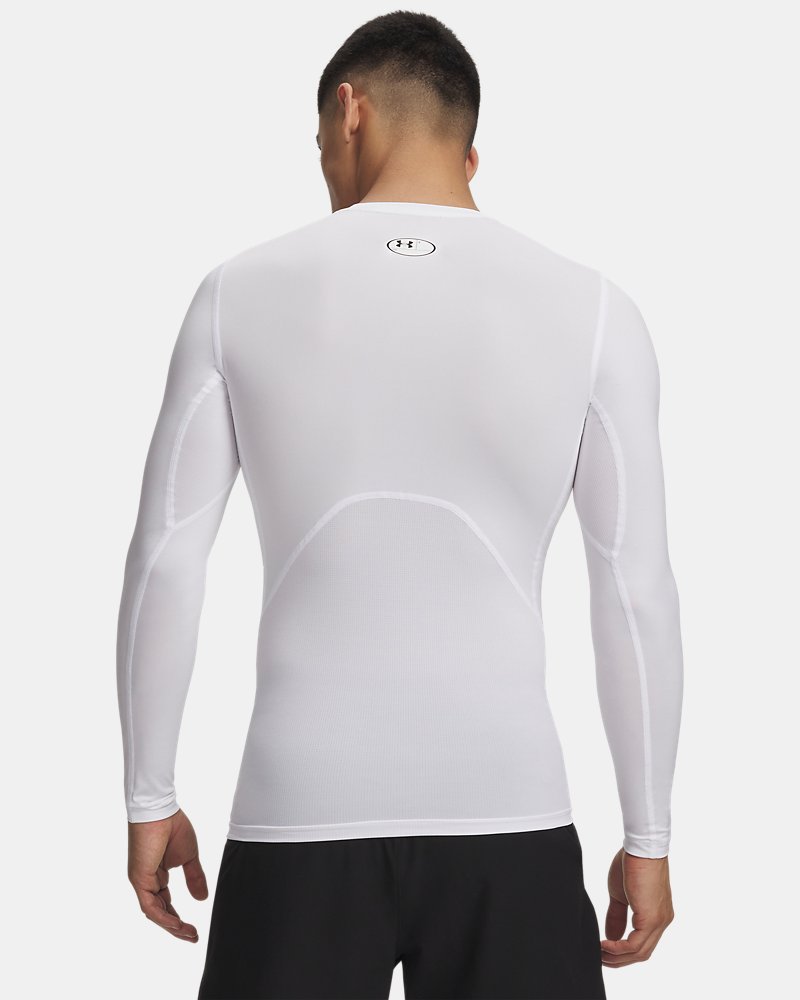 Under Armour HeatGear Compression Long Sleeve – back view showing strategic mesh ventilation panels