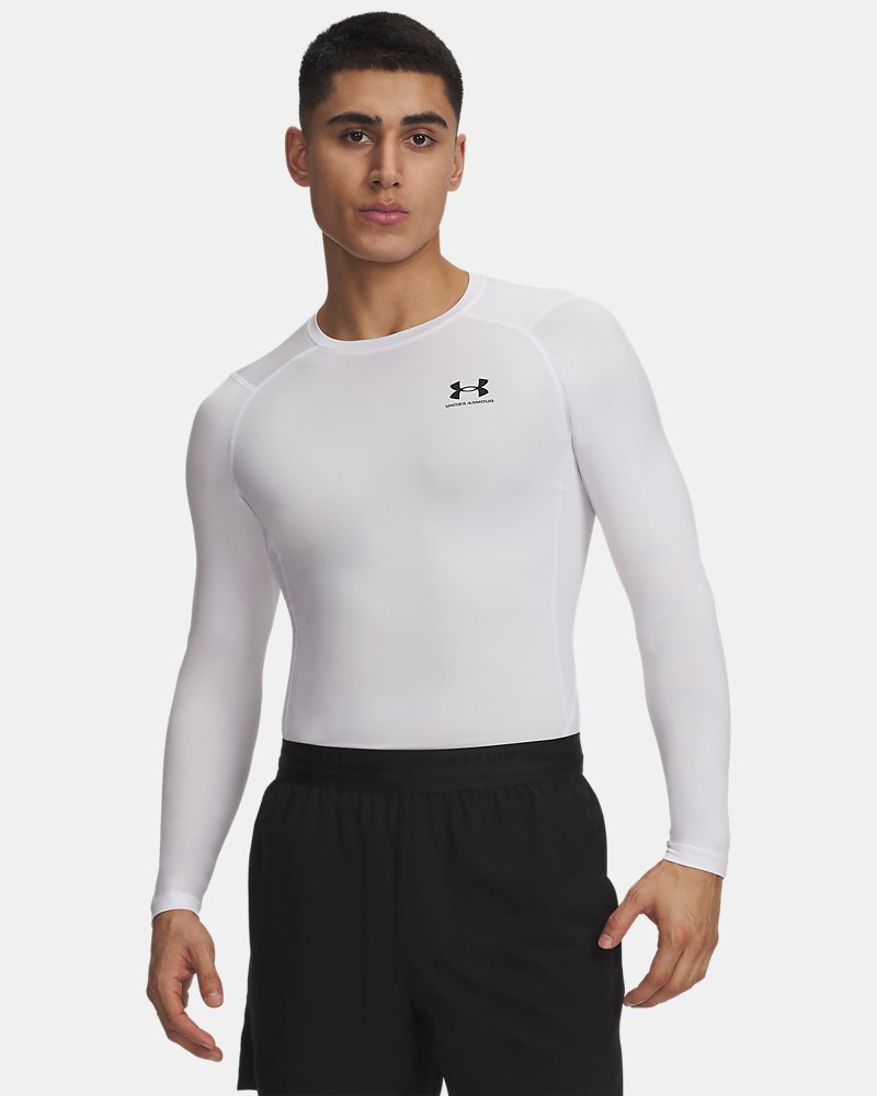 Under Armour HeatGear Compression Long Sleeve – front view showing HeatGear fabric
