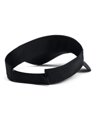 Under Armour Iso-Chill Launch Visor – back view showing adjustable hook and loop closure and perforated panels