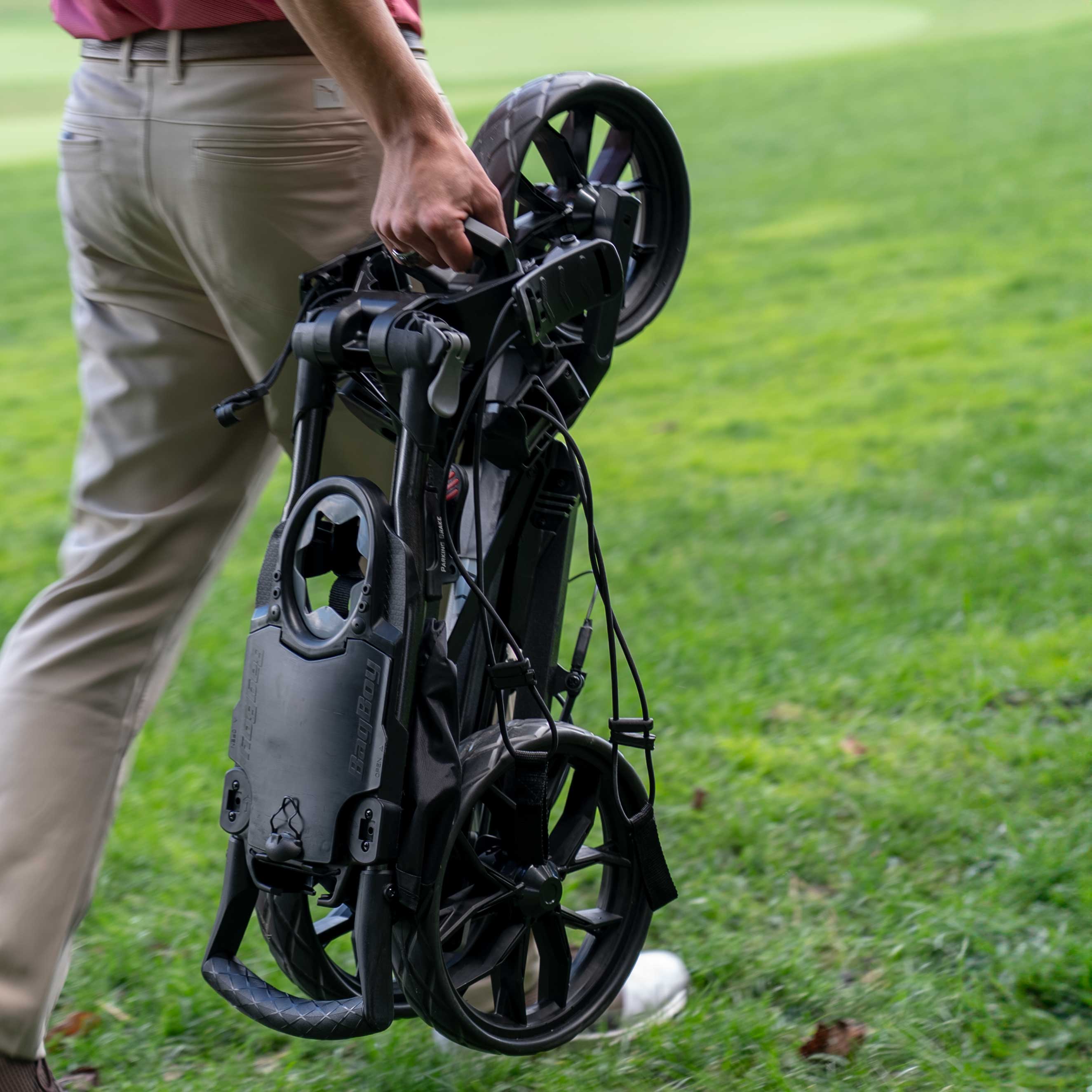Bag Boy Slimfold — lightweight and compact auto-open design