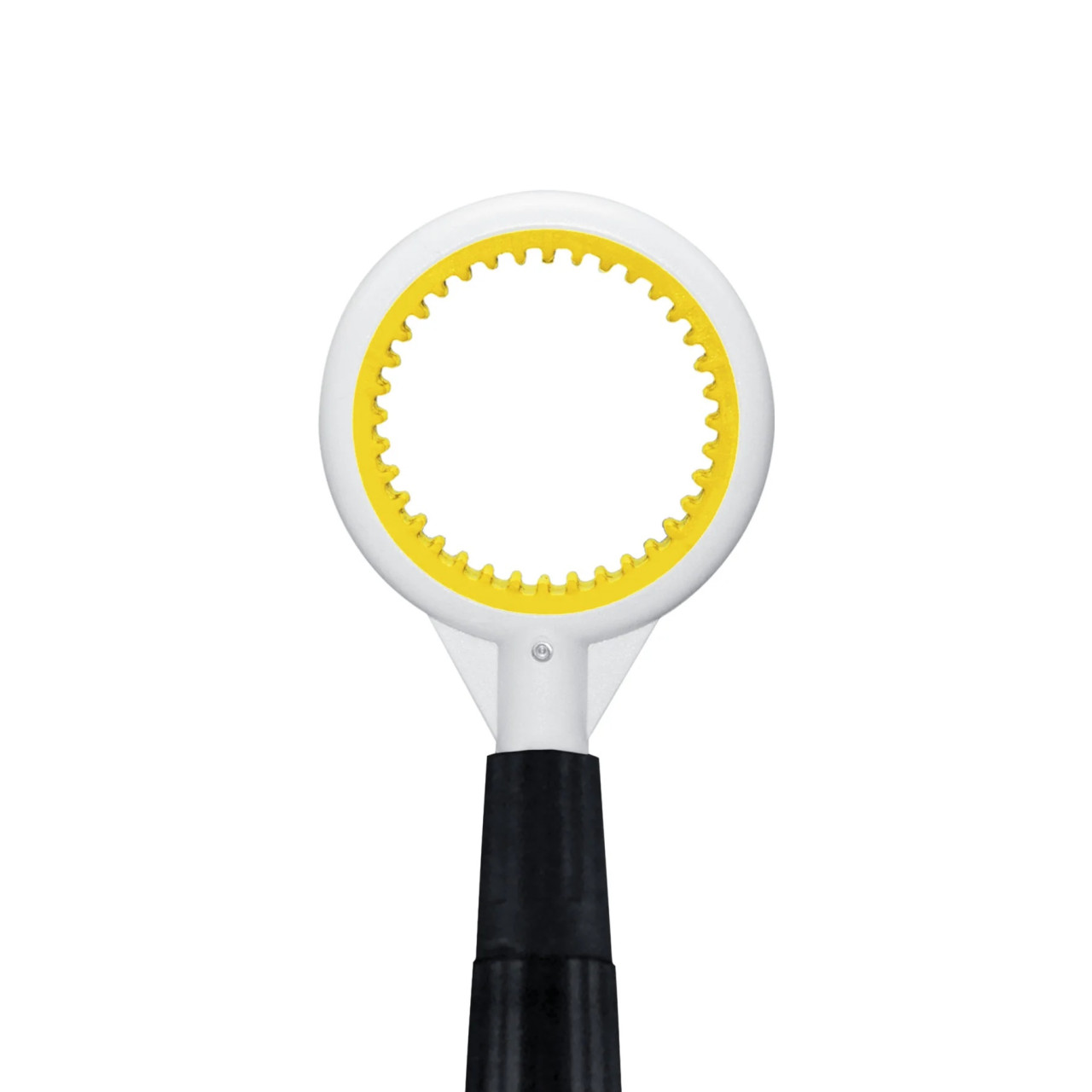 Close-up of the I Gotcha JAWZ rubber-surface retrieval head