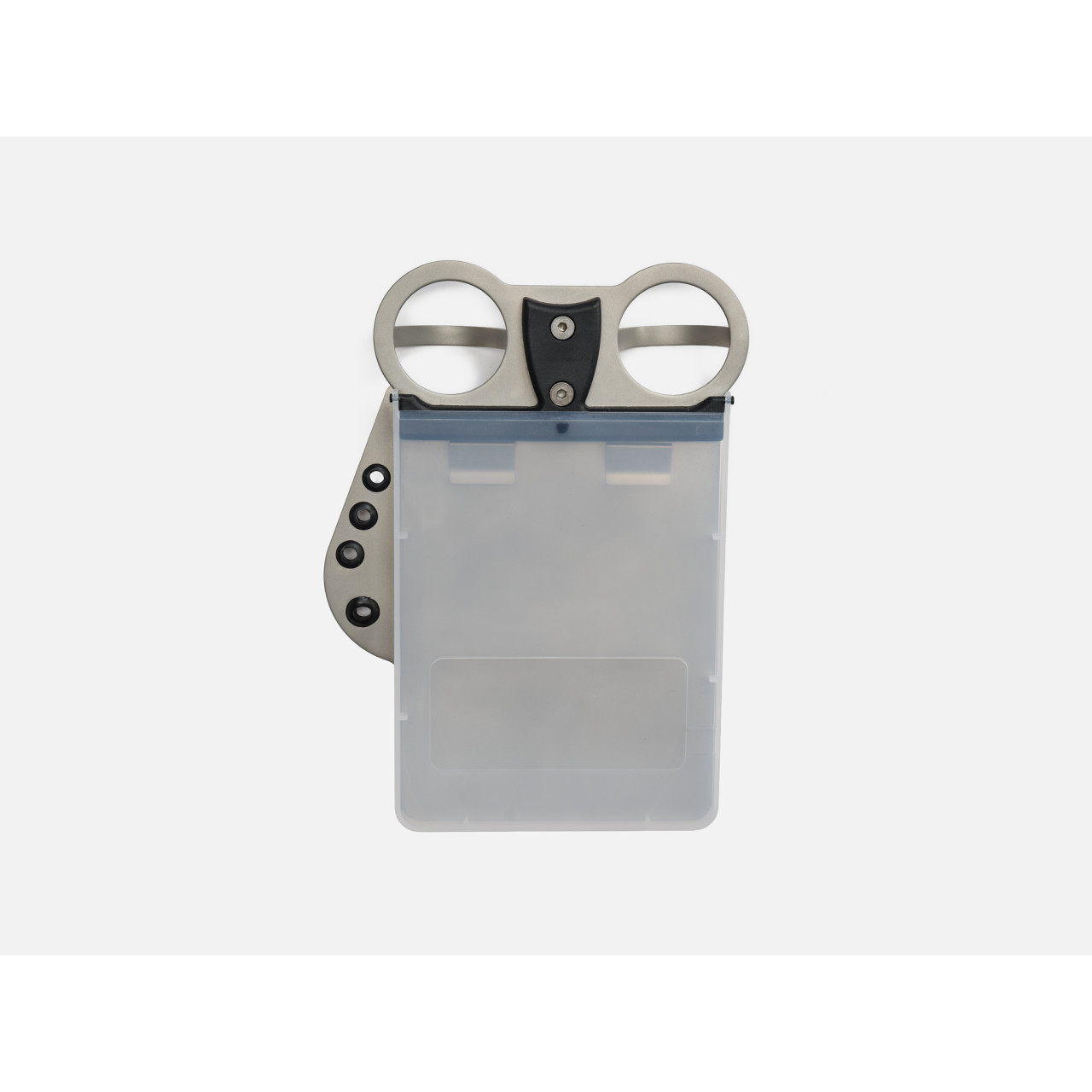 Davies Caddy Titan Scorecard Holder titanium finish detail