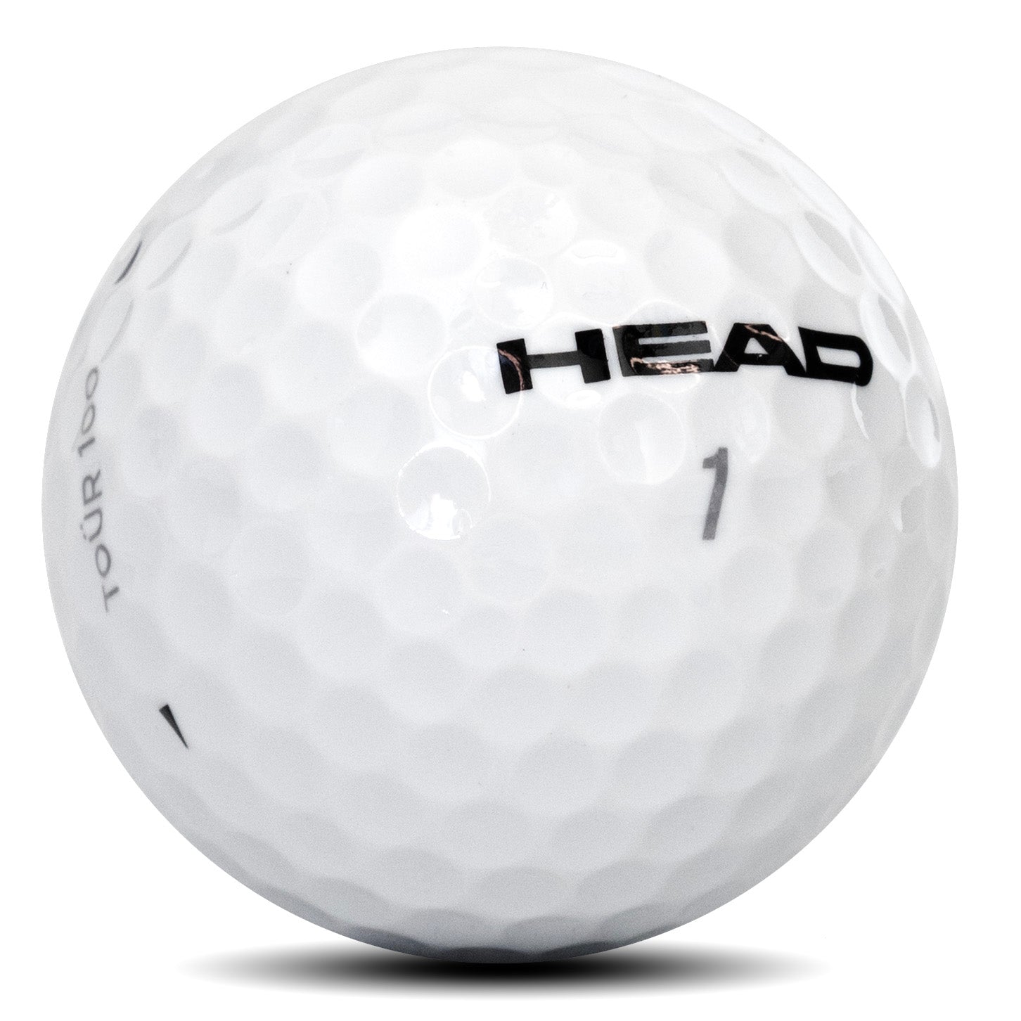 HEAD TOUR 100 golf ball showing dimple pattern detail