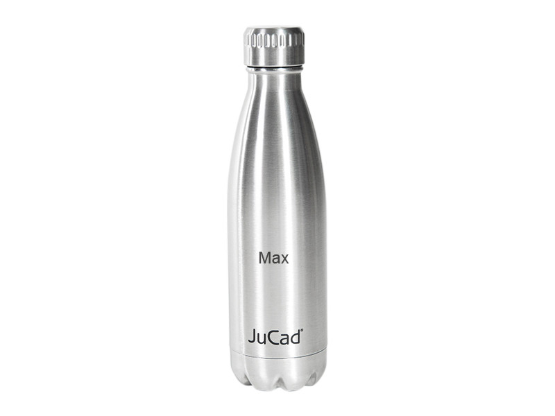 JuCad Stainless Steel Insulated Bottle with personalised engraving
