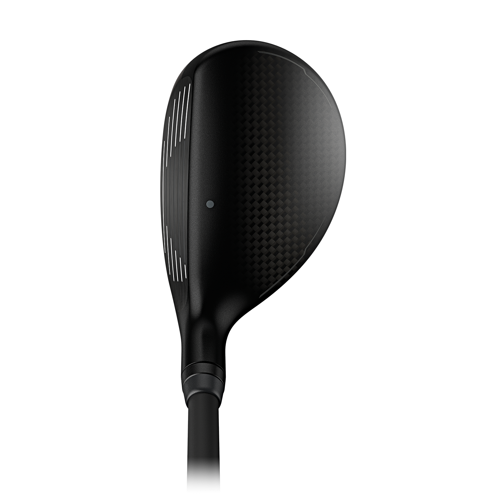 PING G440 hybrid at address showing clean profile and alignment aid