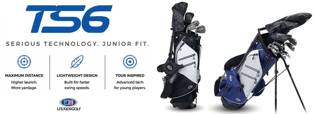 U.S. Kids Golf TS6 10-club stand set overview