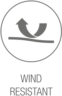 Wind resistant icon