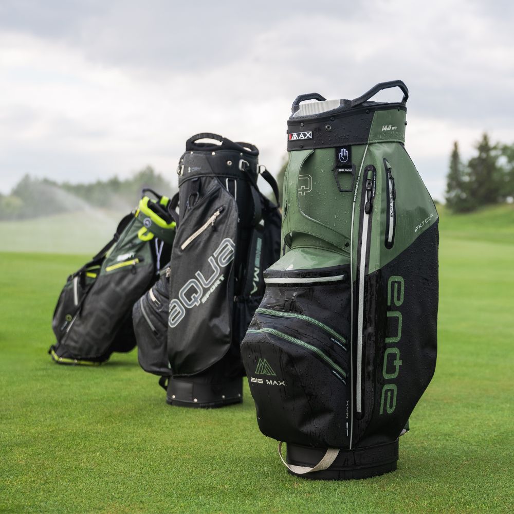 Big Max AQUA collection bags on course