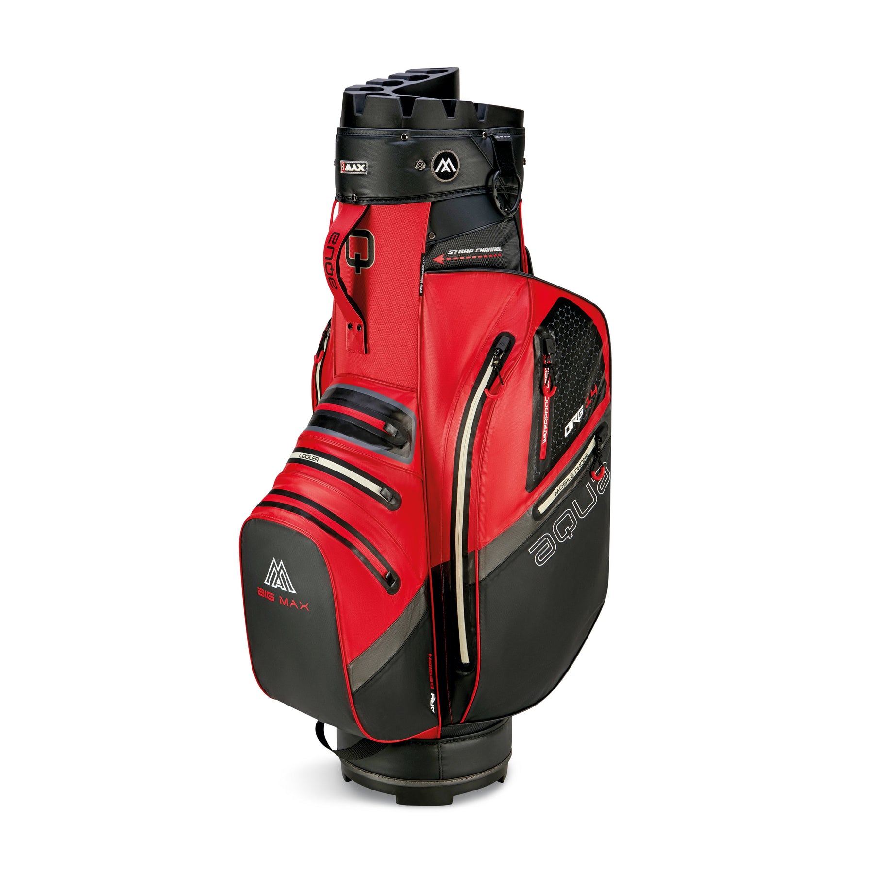 Big Max AQUA Silencio 4 red/black — 14-Way Silent Organizer Top