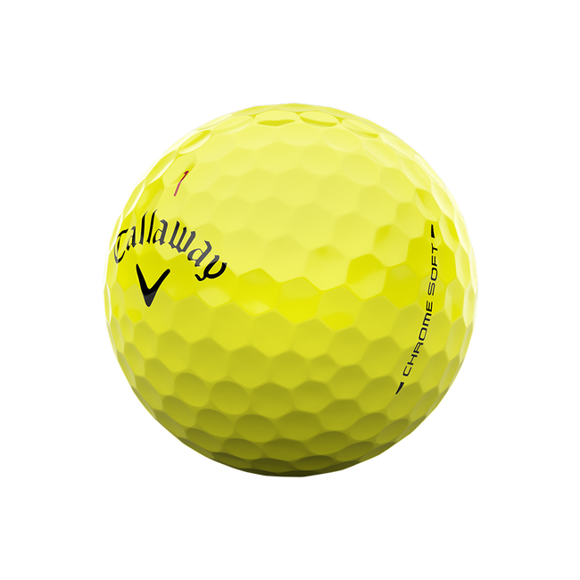 Callaway Chrome Soft 26 360 Triple Track — High-Visibility Yellow
