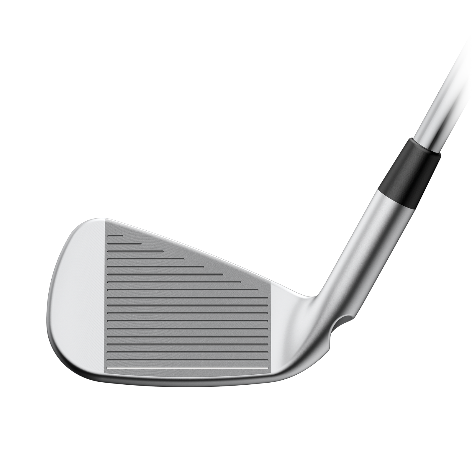Face view of the PING i230 7-iron showing the groove pattern