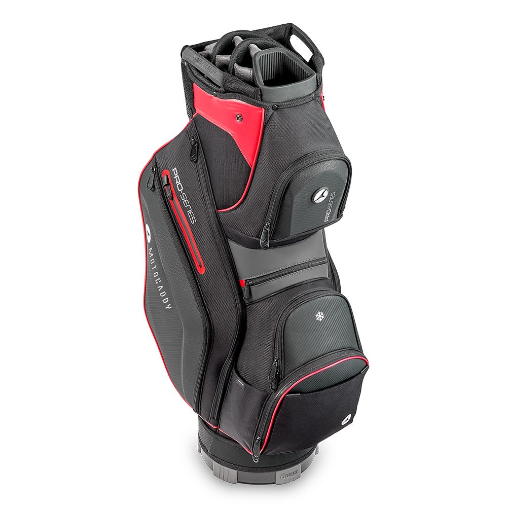 Motocaddy EASILOCK system on Pro-Series cart bag base