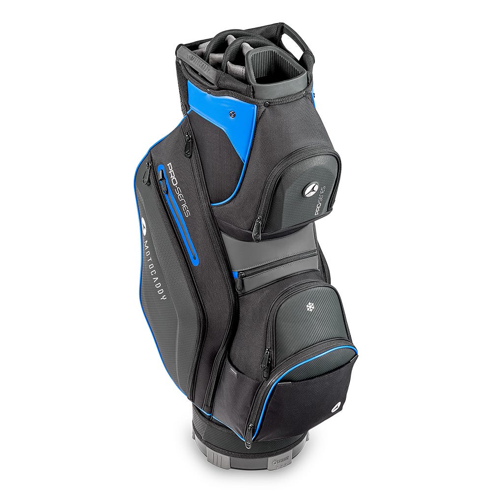 Motocaddy Pro-Series 14 full-length dividers bag top