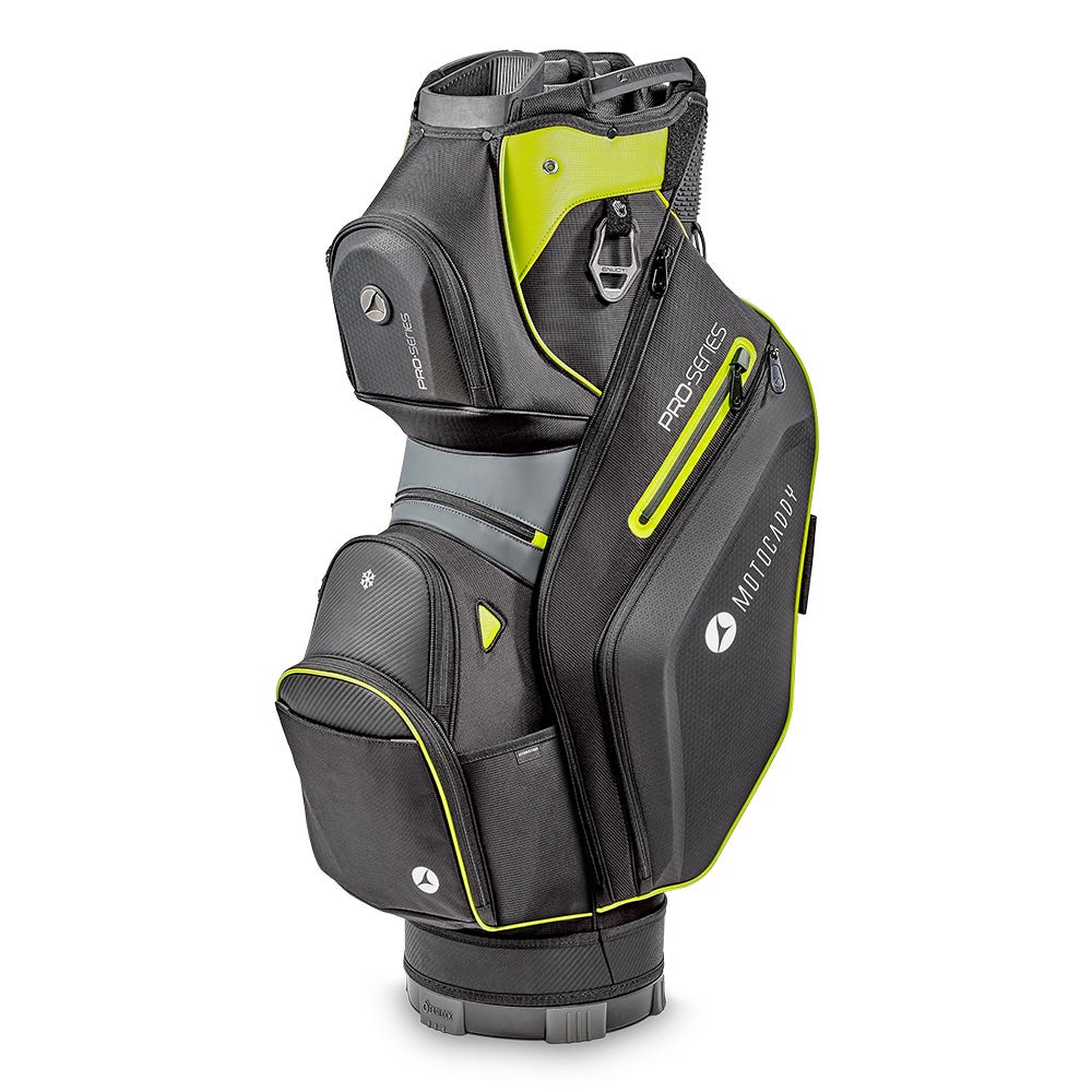 Motocaddy Pro-Series pockets and storage detail