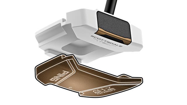 Multi-material construction with stainless steel sole plate on PING Scottsdale TEC putter