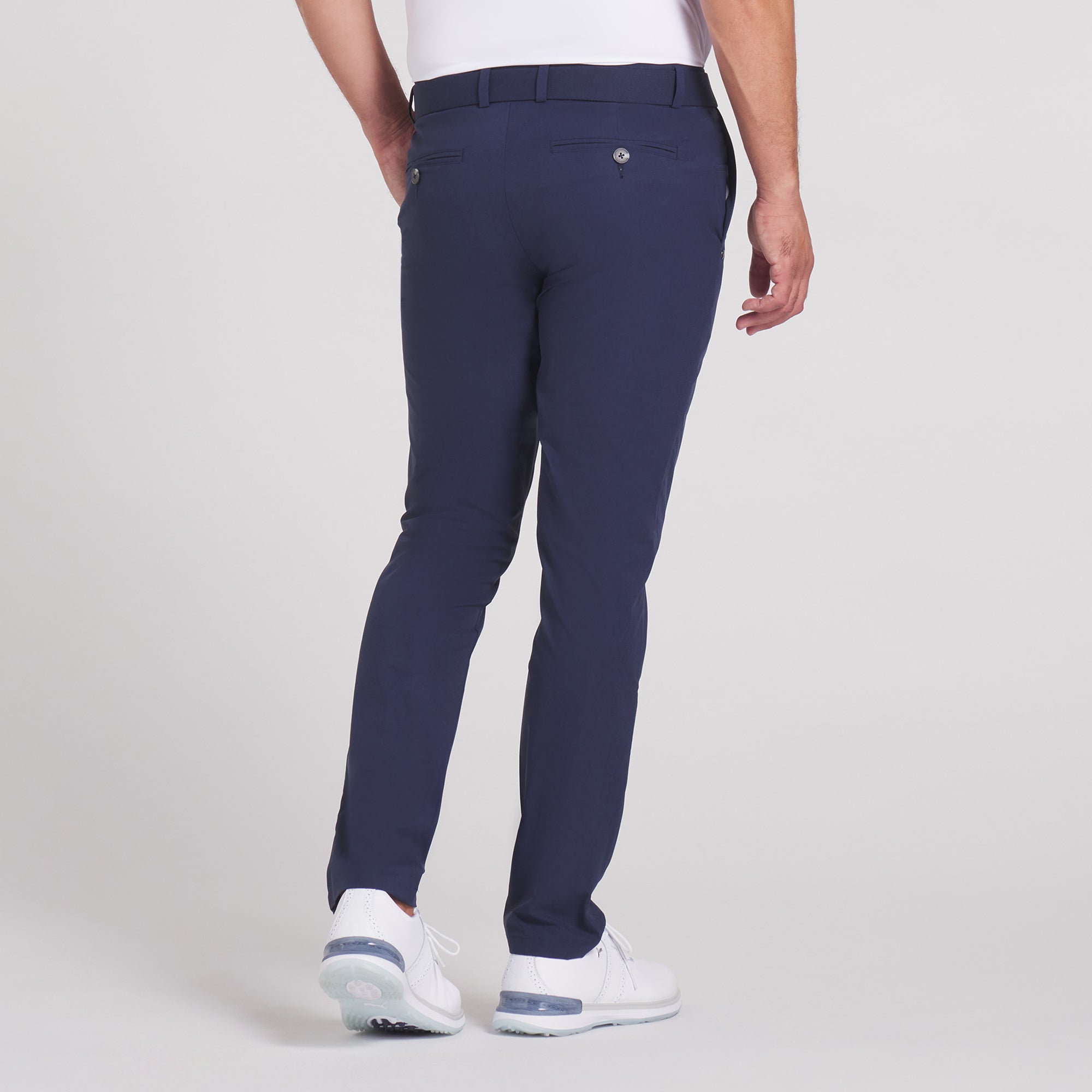 Puma 101 Avant Golf Pants Deep Navy – stretch fabric and pocket detail