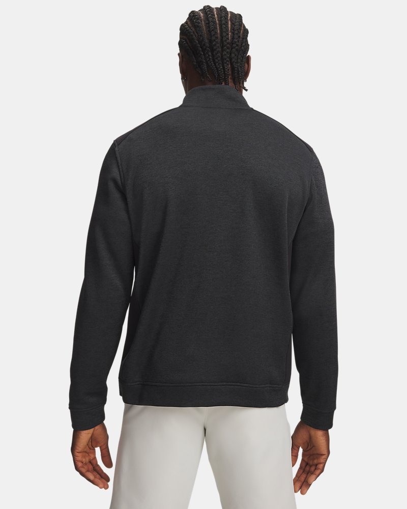 UA SweaterFleece Hybrid – back view, black