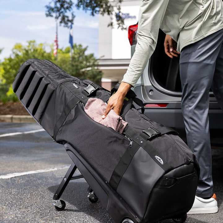 Ballistic-style nylon shell and reinforced construction of the ClubGlider Meridian