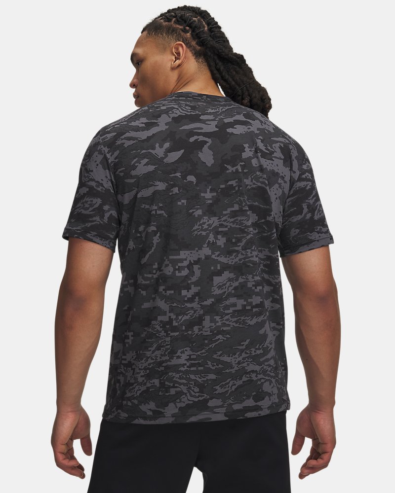 Under Armour ABC Camo short sleeve t-shirt – back view, City Khaki/Black