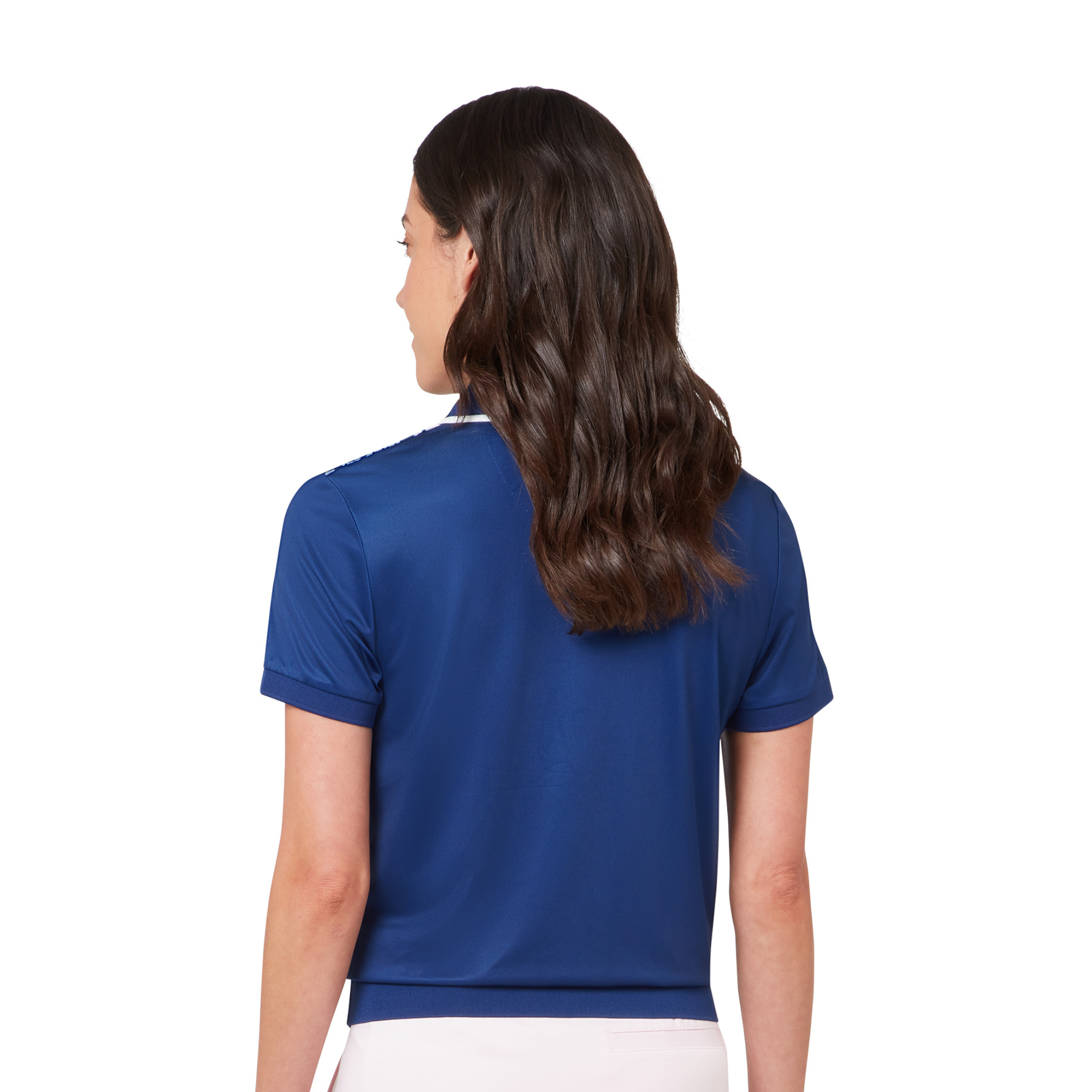 Callaway Floral Blossom Ladies Polo Blue Depths – detail view