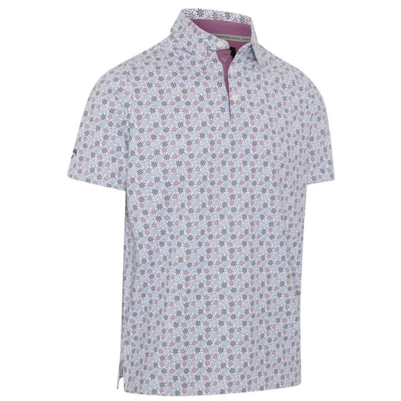 Callaway Making Flowers Out Of Whisky polo – front view bright white