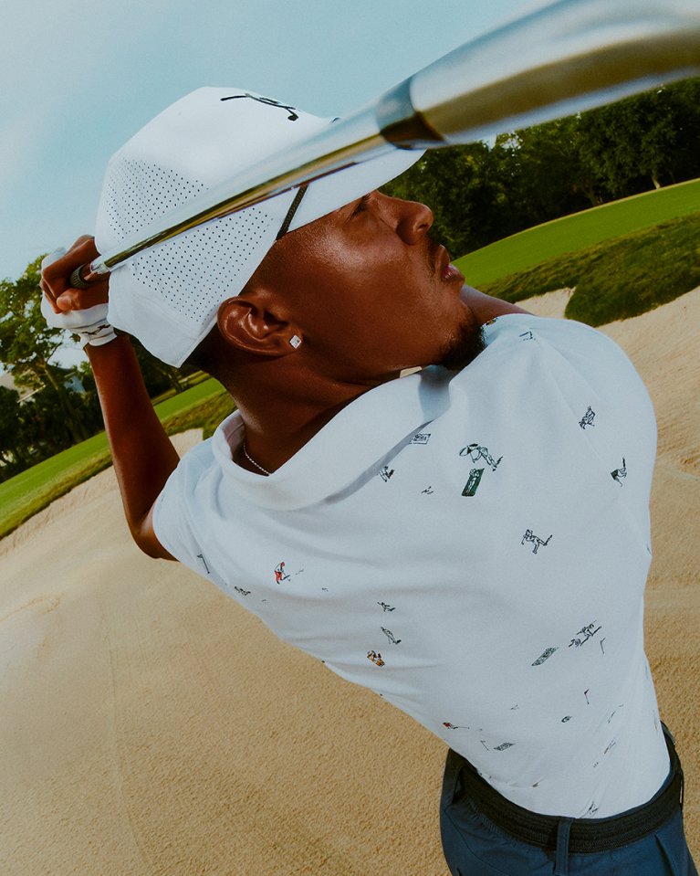 UA ArmourDry Printed Polo fit and style detail
