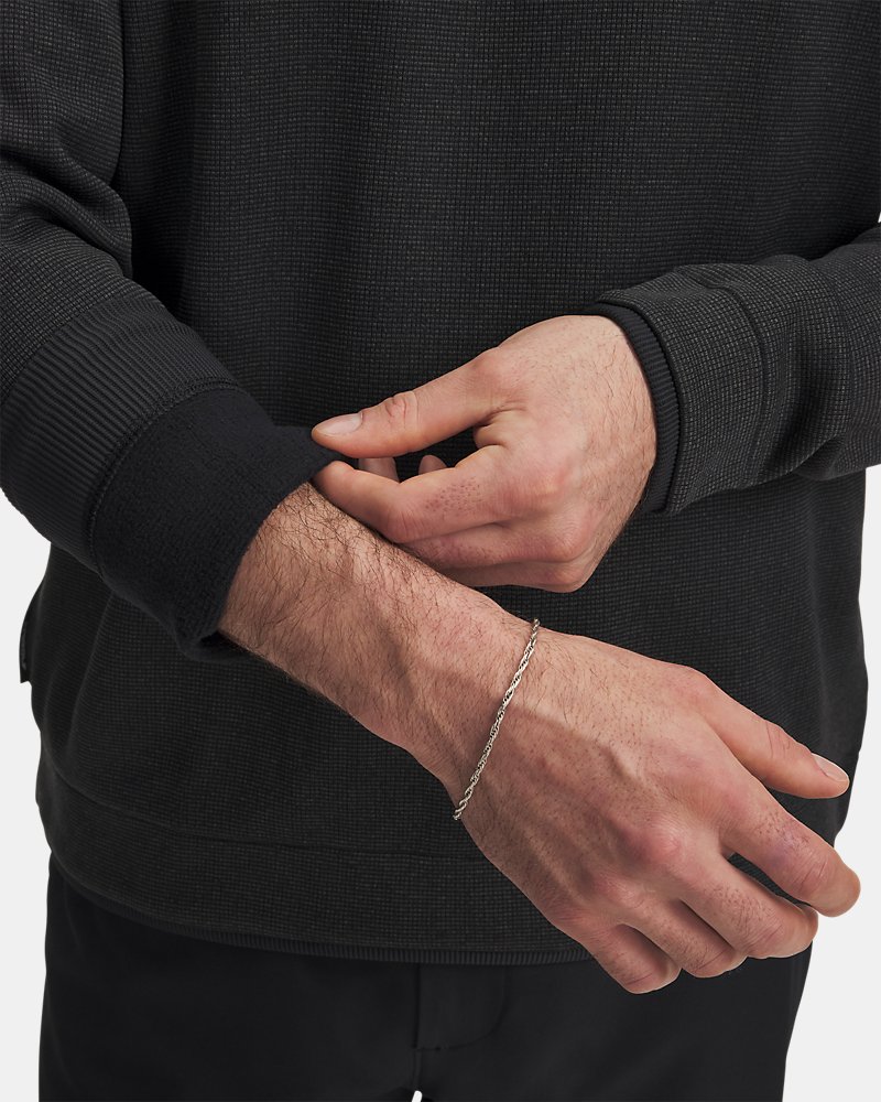 UA SweaterFleece fabric detail – grid texture and brushed interior