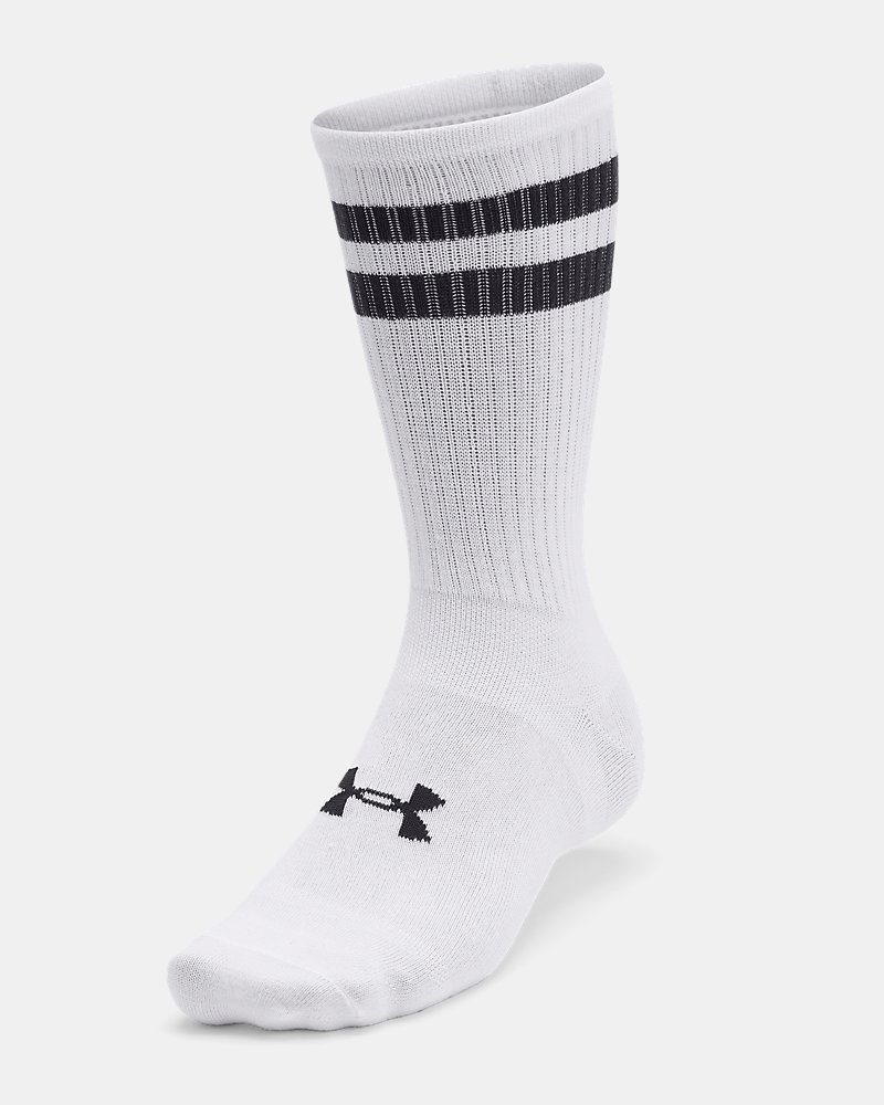 Under Armour Essential Crew Sock – side profile showing mesh ventilation panels
