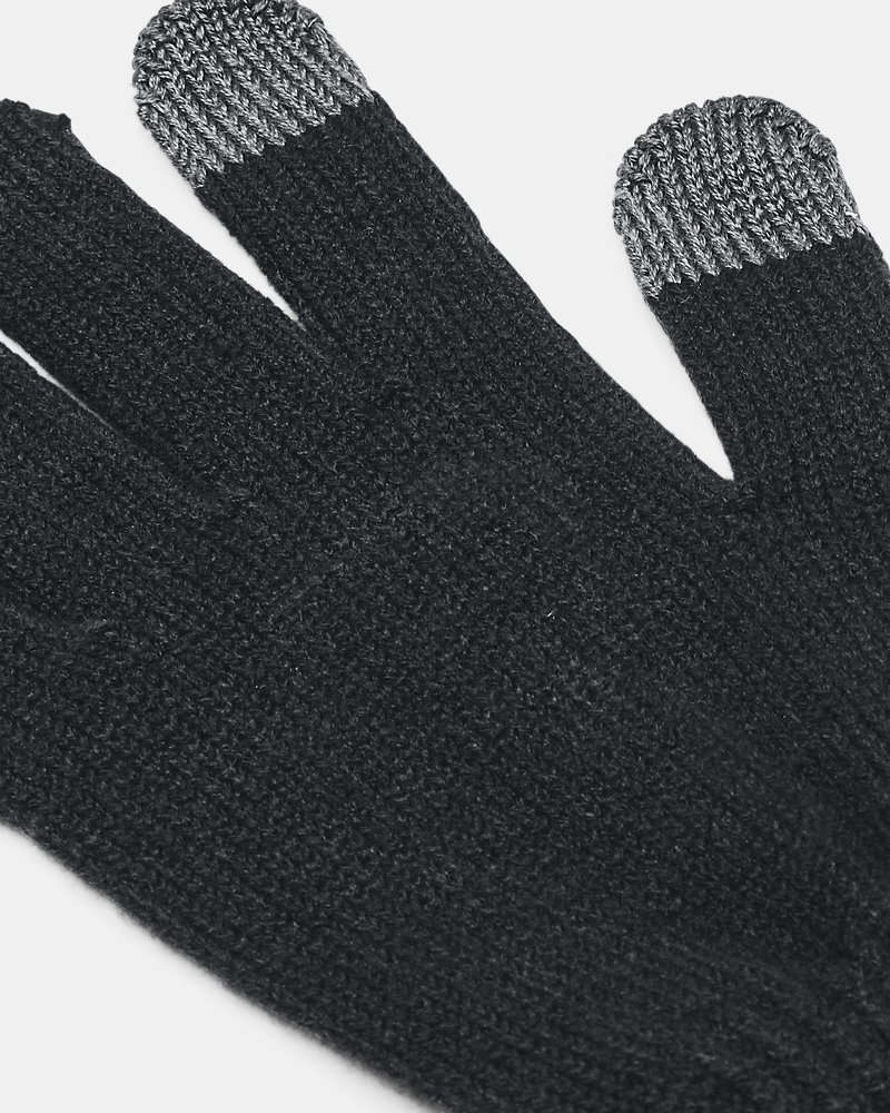 Under Armour Halftime Gloves fabric detail – moisture-wicking acrylic knit