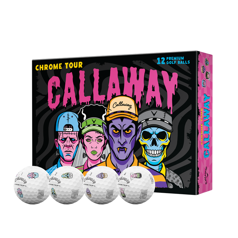 Callaway Chrome Tour Halloween 2026 Truvis limited edition designs - all four characters