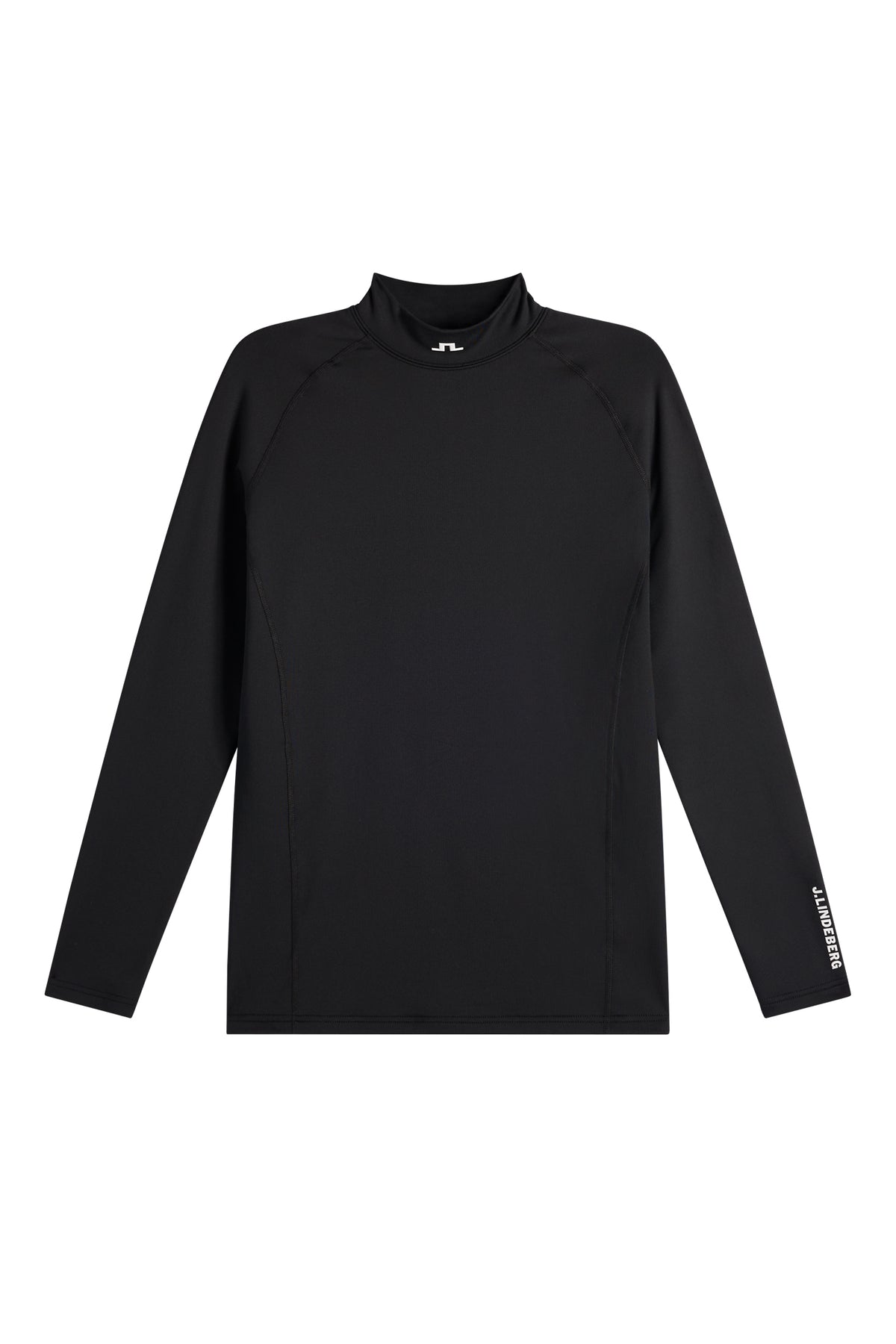 J.Lindeberg Ello Brushed Top Black – four-way stretch slim fit in action