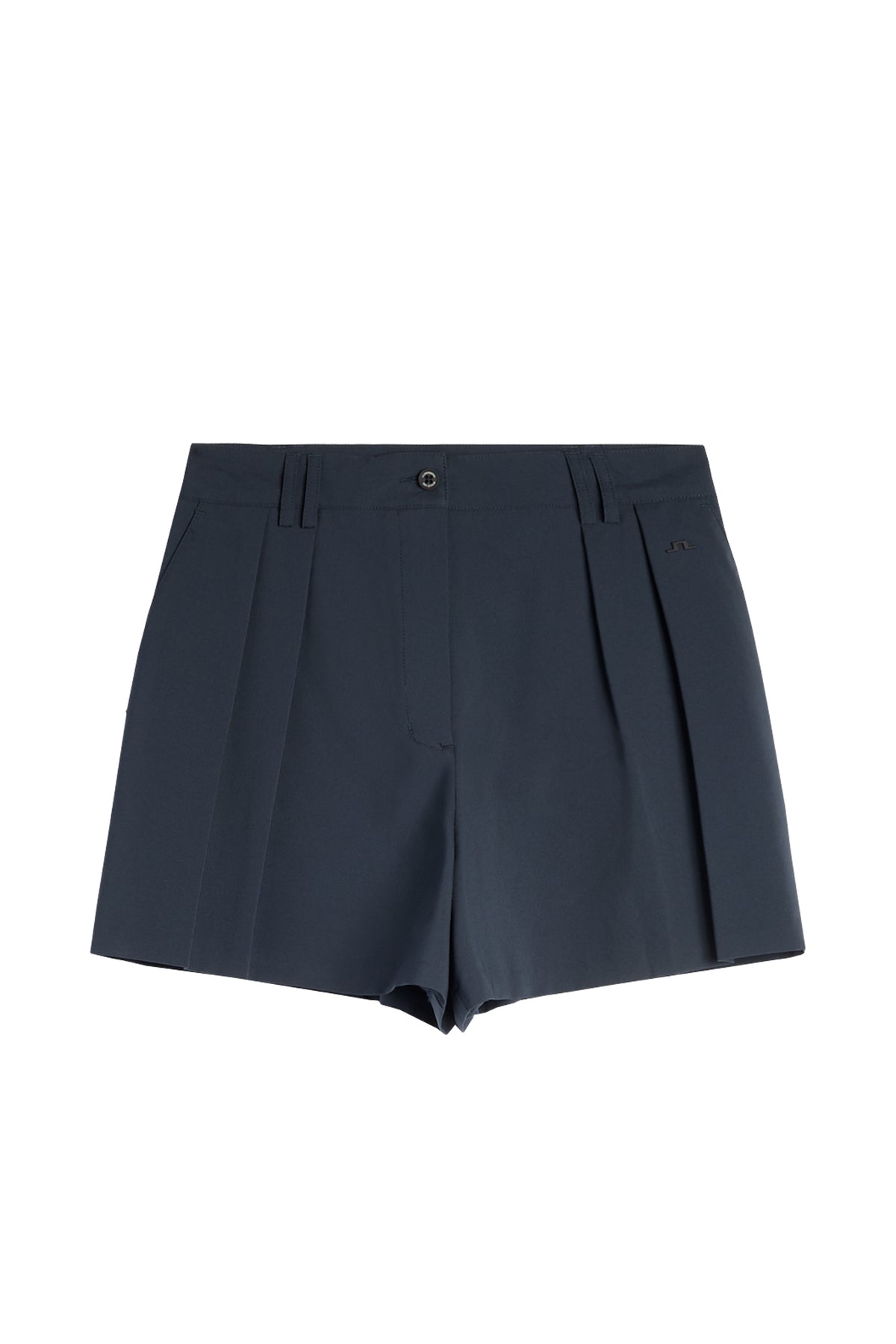 J.Lindeberg Carmen Shorts JL Navy – lifestyle shot showing movement and fit