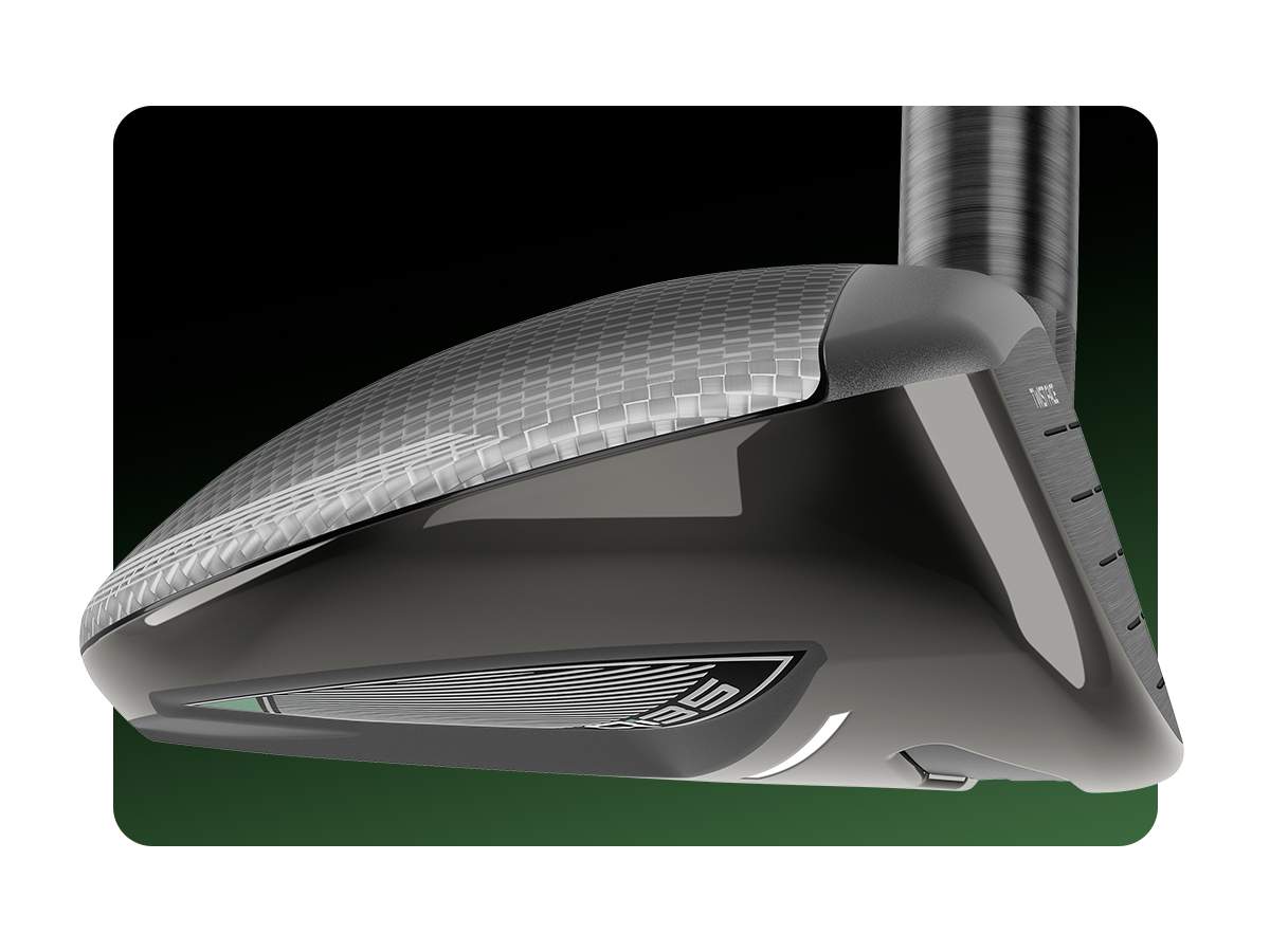 TaylorMade Qi35 Max Lite Rescue hybrid with larger profile