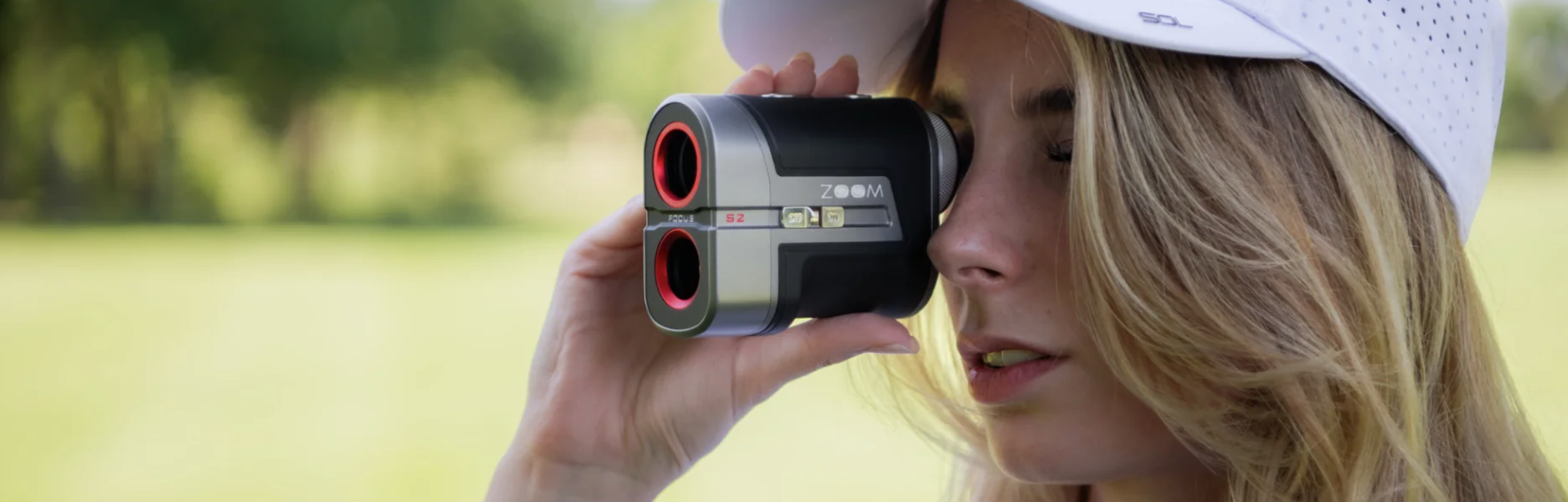 Zoom Focus S2 laser rangefinder overview — black/silver